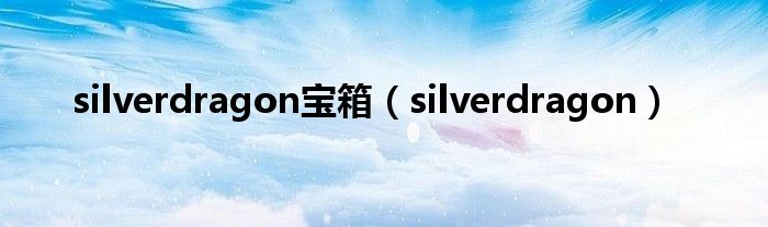 silverdragon宝箱（silverdragon）